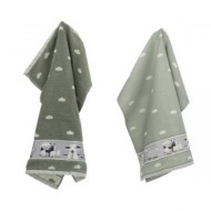 Hand- en Theedoek - Schaap - Groen